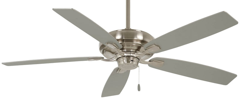 Watt 60" Ceiling Fan in Brushed Nickel / Savannah Gray