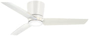Pure 48" LED Hugger Ceiling Fan in Flat White