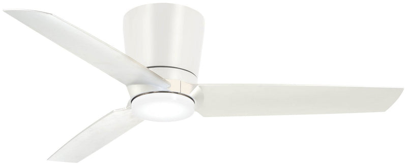 Pure 48" LED Hugger Ceiling Fan in Flat White