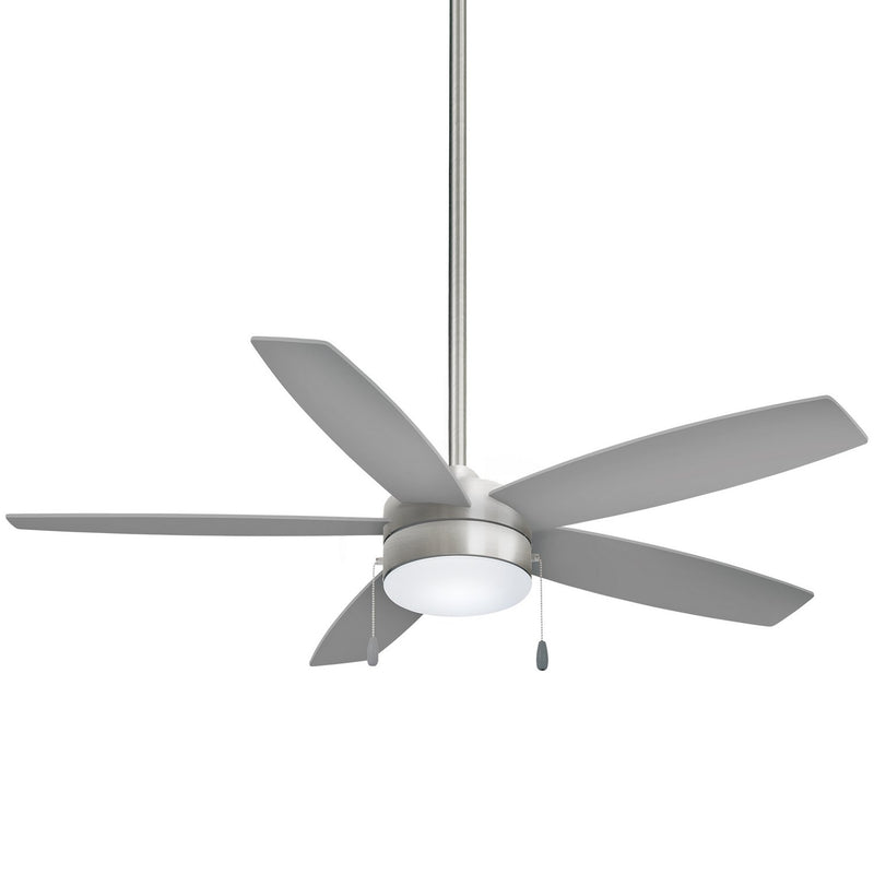 Airetor 52" LED Ceiling Fan in Brushed Nickel with Silver Blades