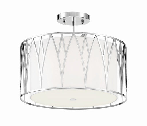 Regal Terrace LED Semi-Flush Mount in Polished Nickel