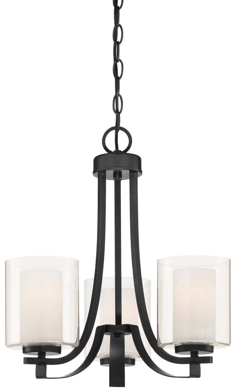 Parsons Studio 3-Light Chandelier in Sand Coal