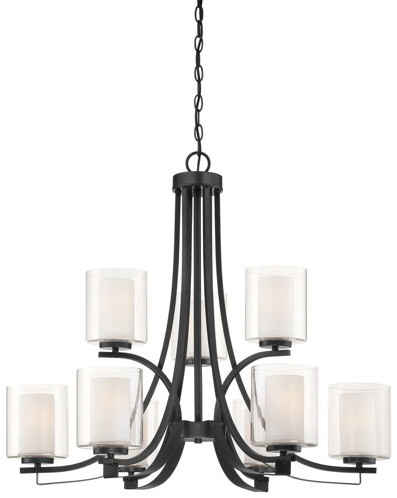 Parsons Studio 9-Light Chandelier in Sand Coal