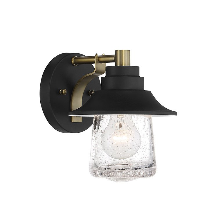 Westfield Manor Bath Sconce in Sand Coal w/Soft Brass