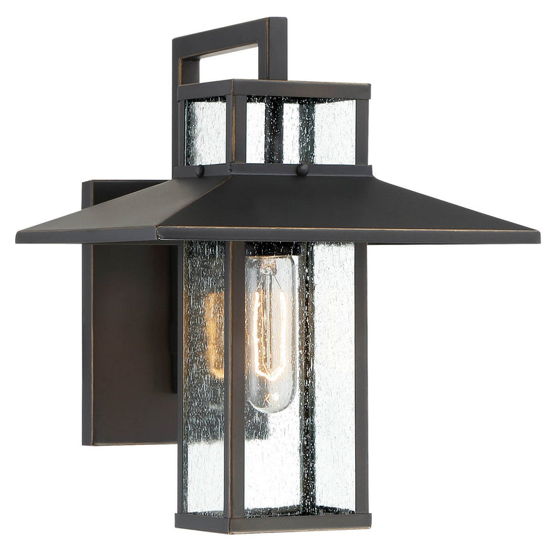 Danforth Park Small Outdoor Wall Lantern in Oil Rubbed Bronze w/Goals Highlights