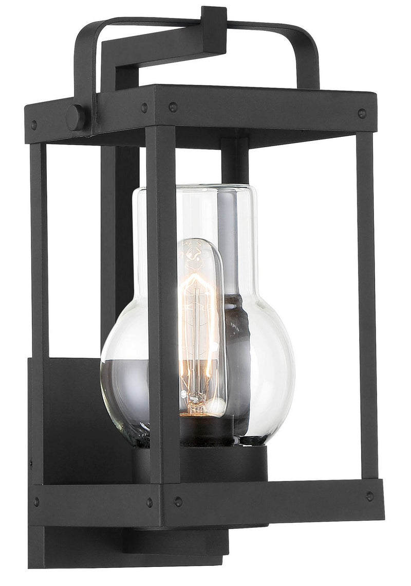Sullivans Landing Small Outdoor Wall Lantern in Sand Coal