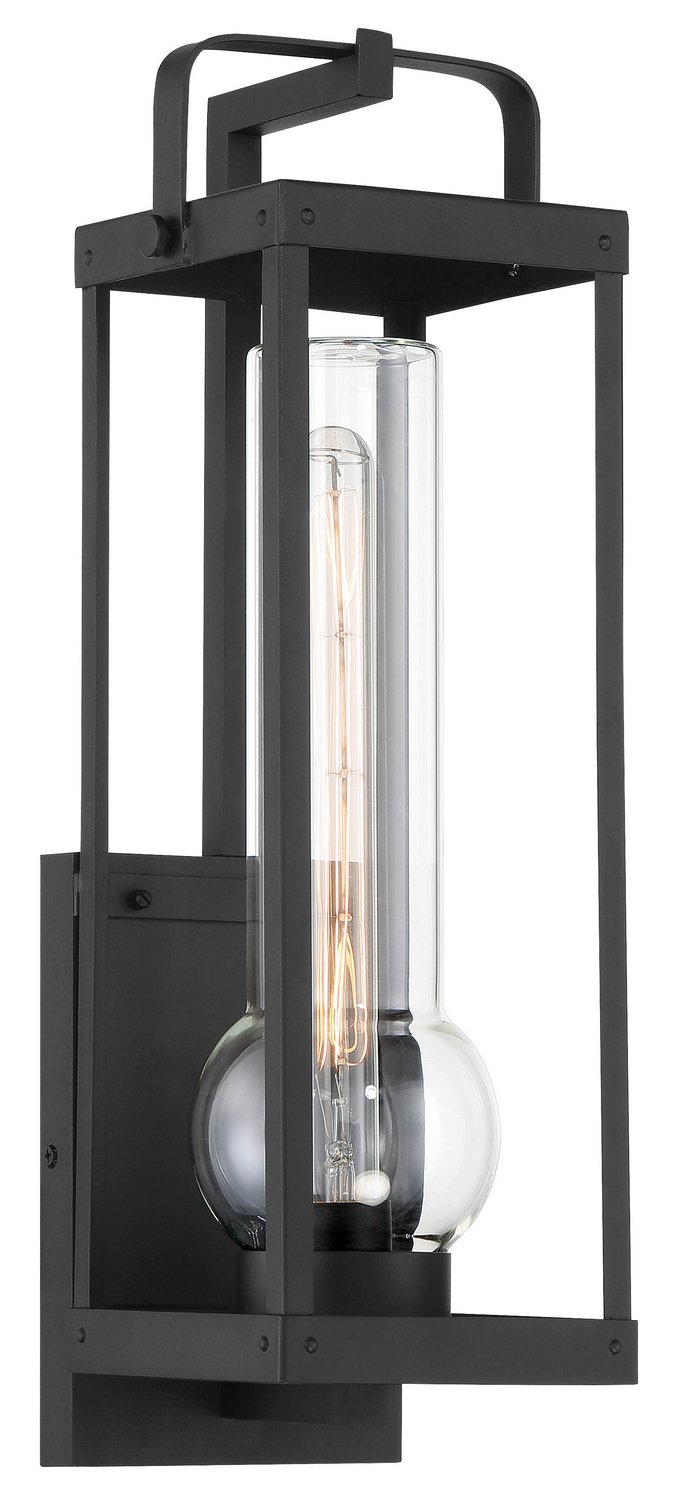 Sullivans Landing Large Outdoor Wall Lantern in Sand Coal