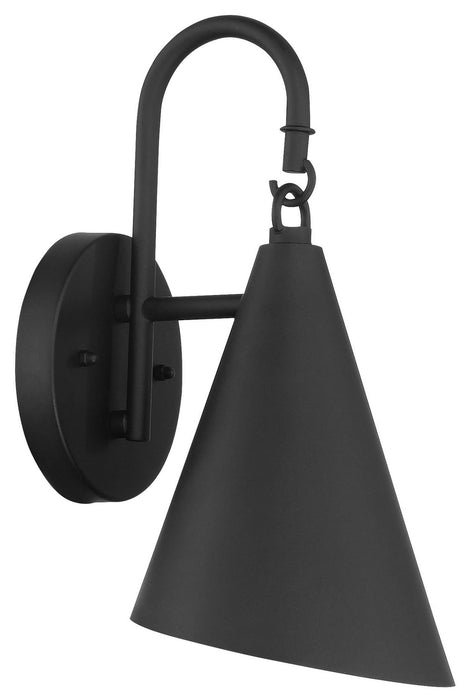 Playwright 1-Light Outdoor Wall Mount in Sand Coal with Sand Coal Aluminum Shade