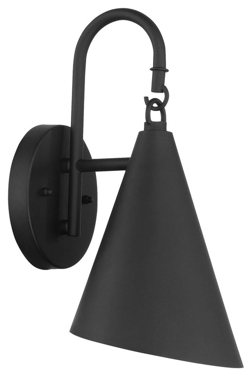 Playwright 1-Light Outdoor Wall Mount in Sand Coal with Sand Coal Aluminum Shade