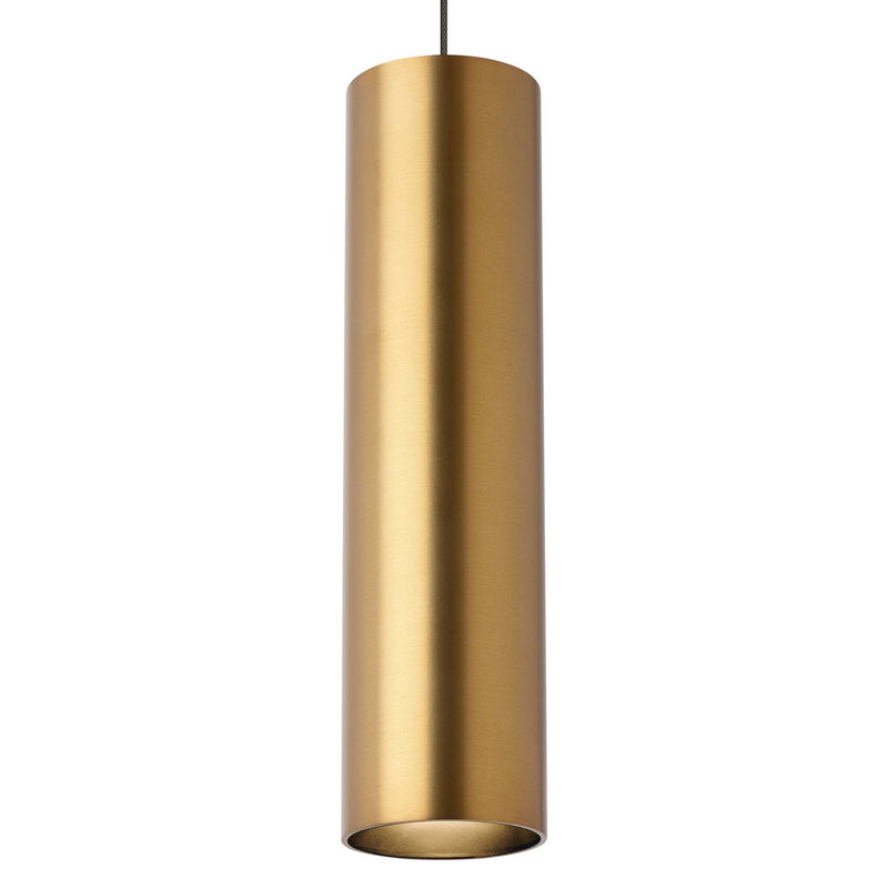 Piper Pendant in Aged Brass with Monorail Glass