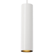 Piper Pendant in White and Satin Nickel with Monorail Glass