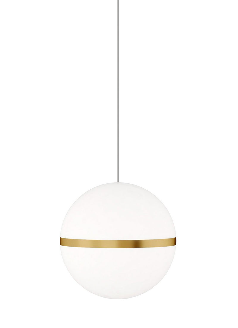 Mini Hanea Pendant in Natural Brass