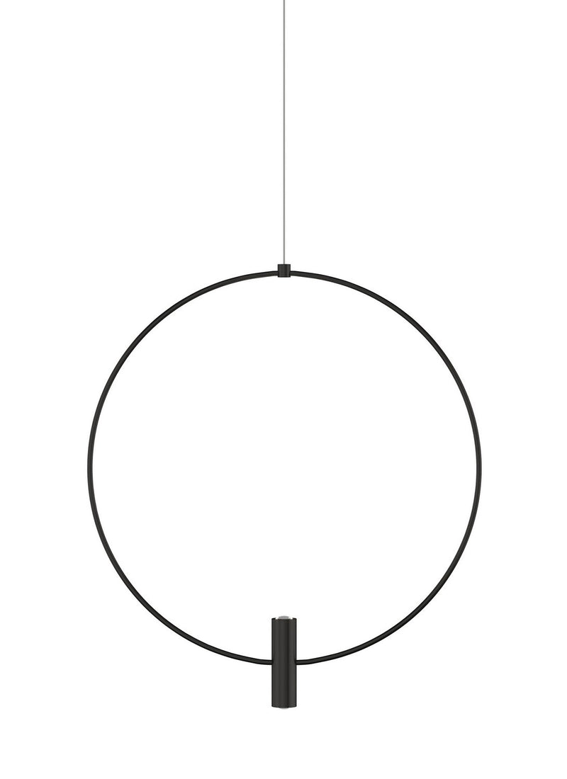Layla Mini Large Pendant in Nightshade Black