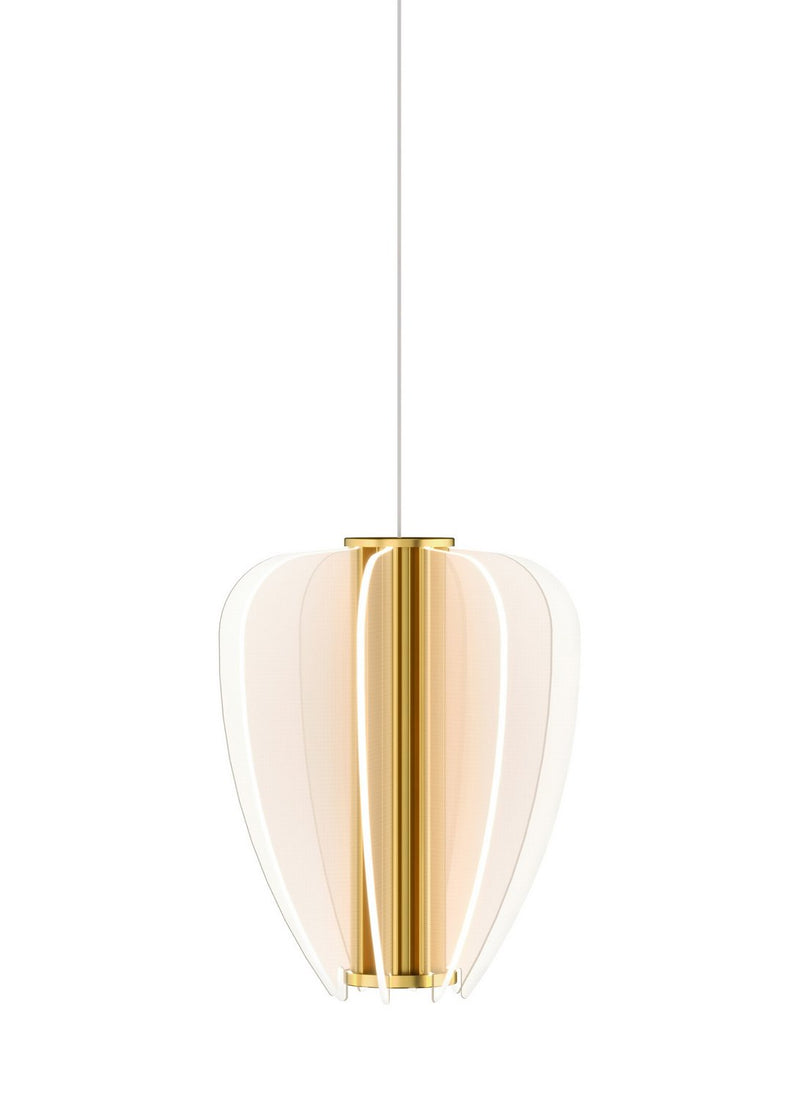 Mini Nyra Pendant in Plated Brass