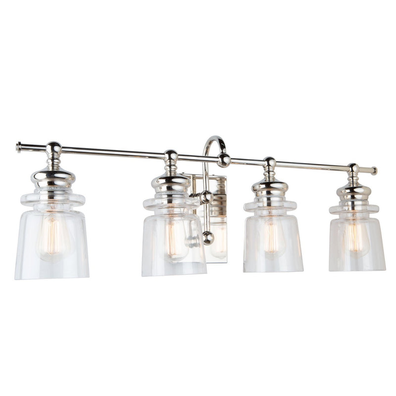 Castara 4-Light Bath Vanity Light in Polished Nickel