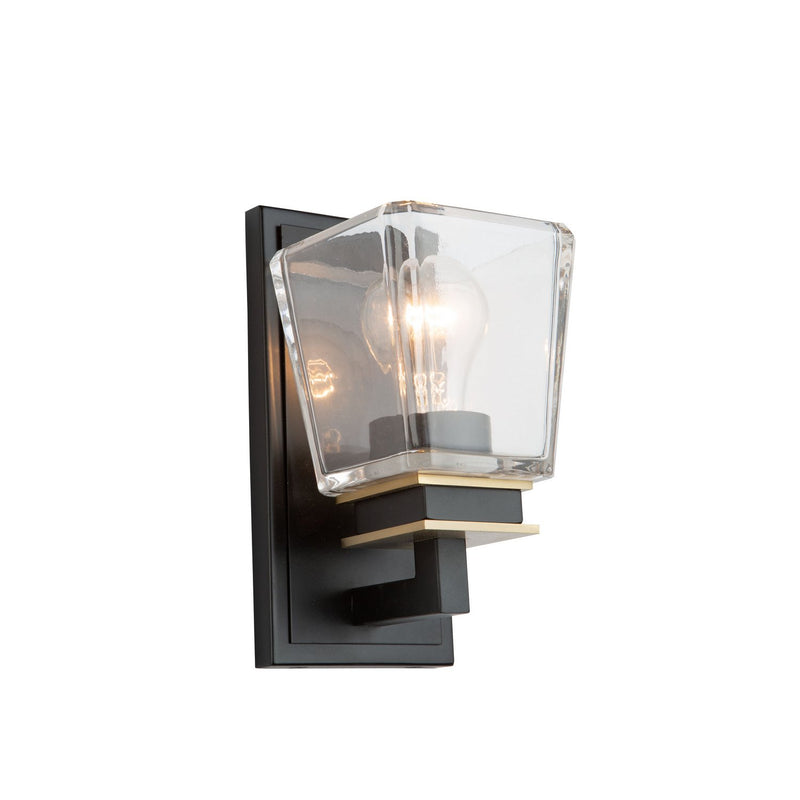 Eastwood Bath Sconce in Black and Brass