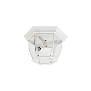 Crown Hill 3 Light Outdoor Flush Mount in White