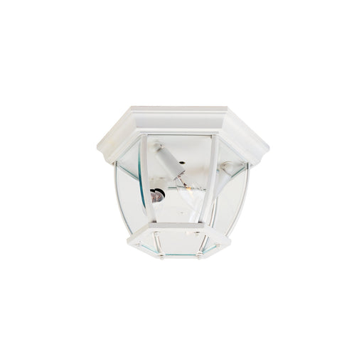 Crown Hill 3 Light Outdoor Flush Mount in White