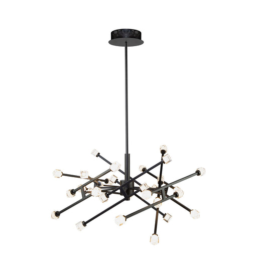 Batton 30-Light LED Chandelier in Black