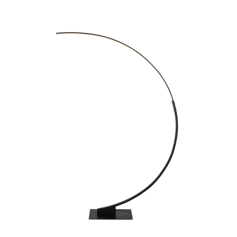 Cortina LED Arc Floor Lamp in Matte Black