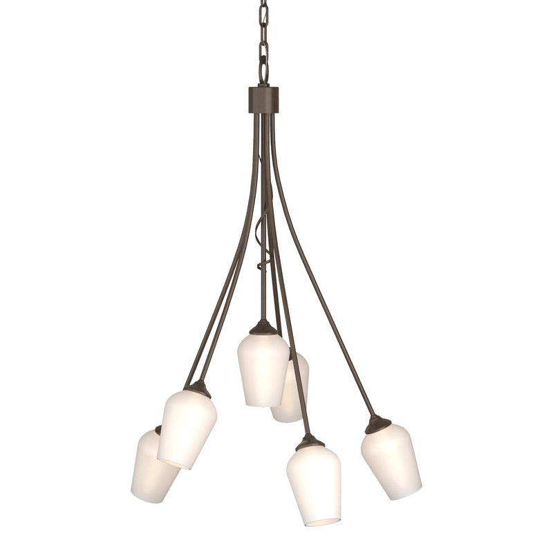 Flora 6-Light 23" Chandelier in Bronze