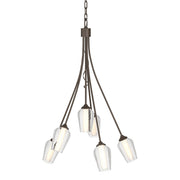 Flora 6-Light 23" Chandelier in Bronze