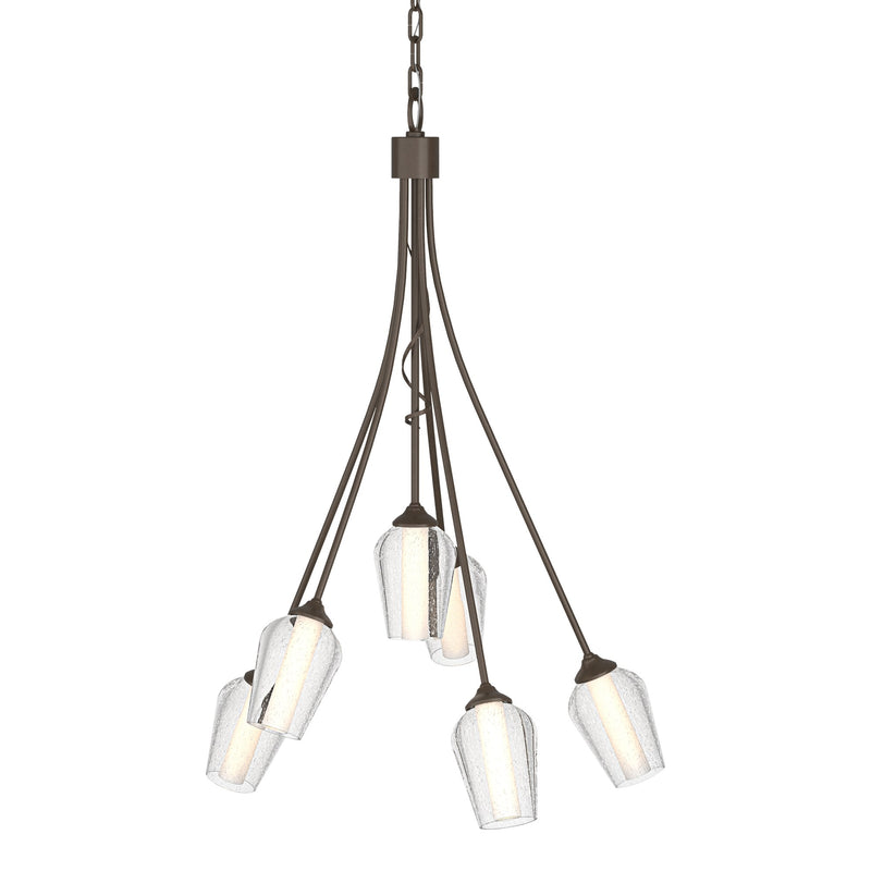 Flora 6-Light 23" Chandelier in Bronze