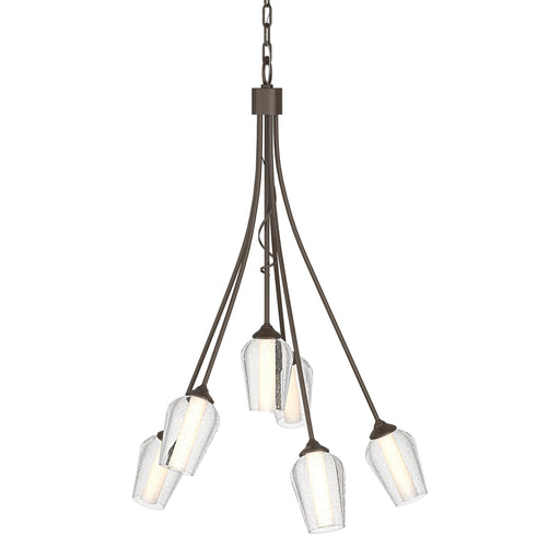 Flora 6-Light 23" Chandelier in Bronze