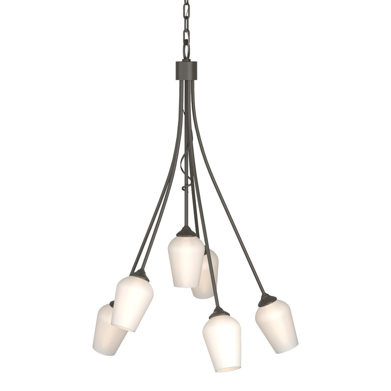 Flora 6-Light 23" Chandelier in Dark Smoke