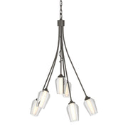 Flora 6-Light 23" Chandelier in Dark Smoke