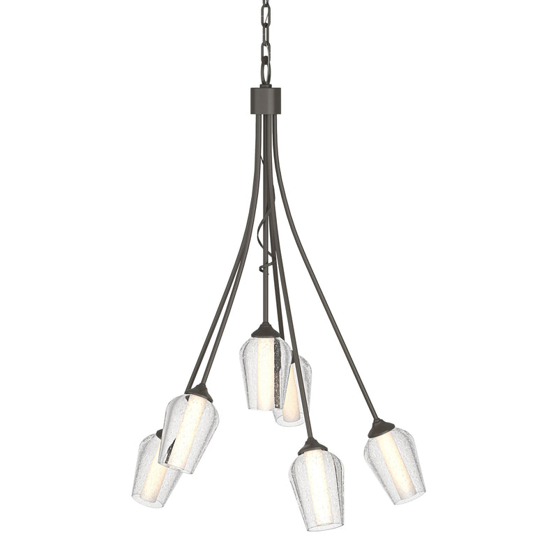 Flora 6-Light 23" Chandelier in Dark Smoke