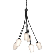 Flora 6-Light 23" Chandelier in Black