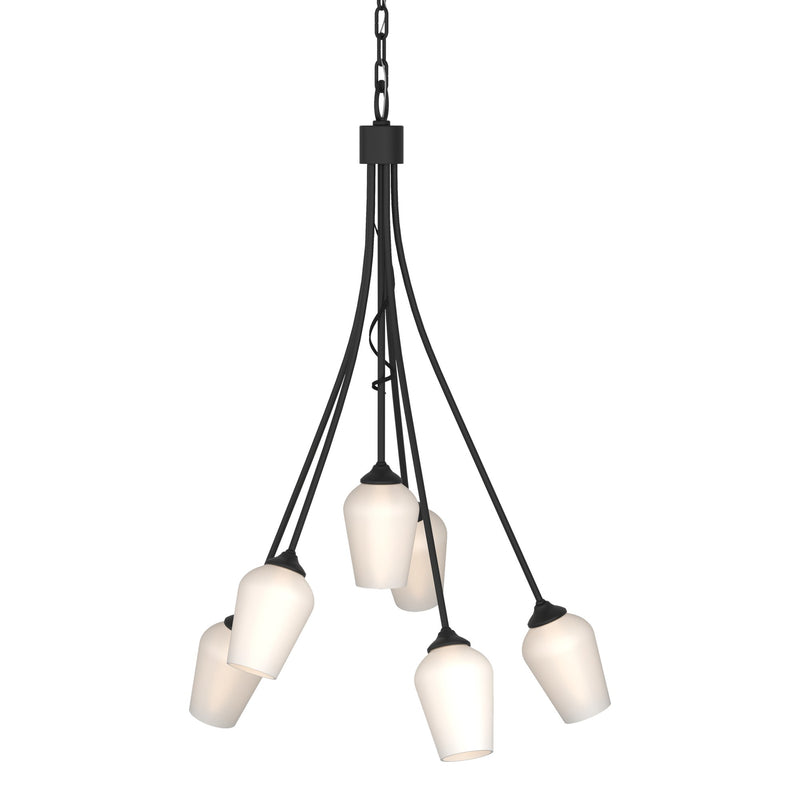 Flora 6-Light 23" Chandelier in Black