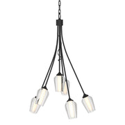 Flora 6-Light 23" Chandelier in Black