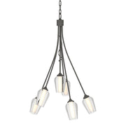 Flora 6-Light 23" Chandelier in Natural Iron