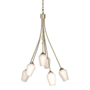 Flora 6-Light 23" Chandelier in Soft Gold