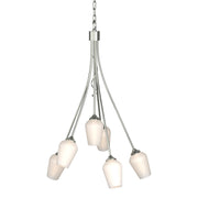 Flora 6-Light 23" Chandelier in Sterling