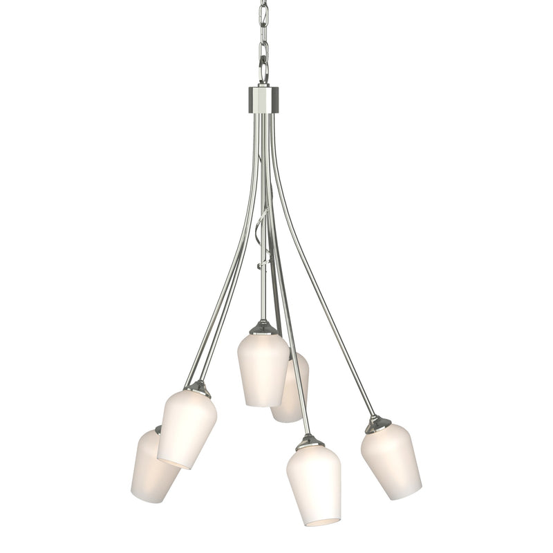 Flora 6-Light 23" Chandelier in Sterling