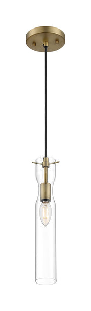 Spyglass Mini Pendant in Vintage Brass