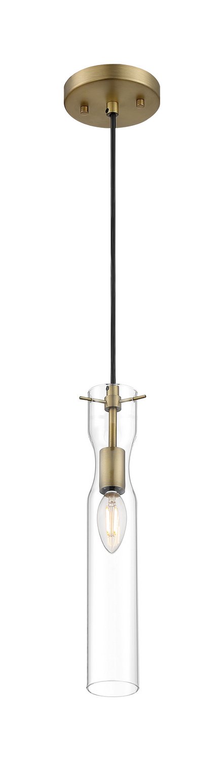 Spyglass Mini Pendant in Vintage Brass