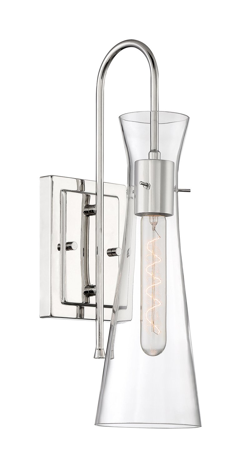 Bahari Wall Sconce in Polished Nickel