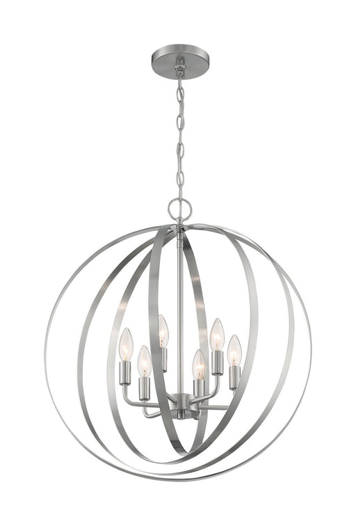 Pendleton 6-Light Chandelier in Brushed Nickel