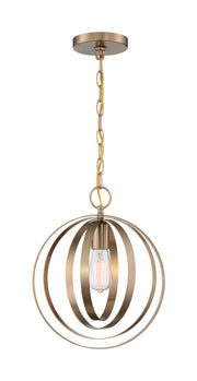 Pendleton Pendant in Burnished Brass