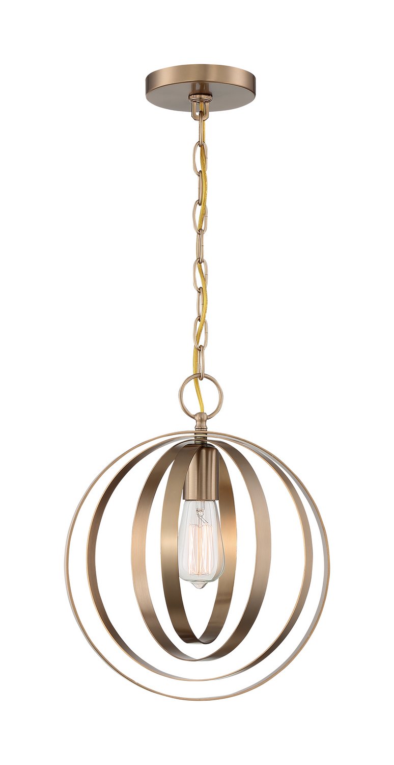 Pendleton Pendant in Burnished Brass