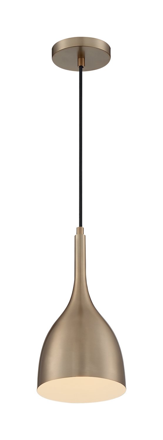 Bellcap Mini Pendant in Burnished Brass