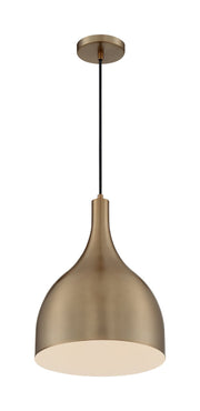 Bellcap 12" Pendant in Burnished Brass