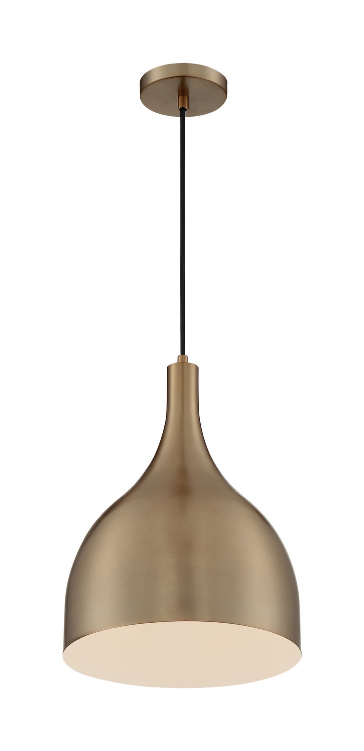 Bellcap 12" Pendant in Burnished Brass