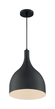 Bellcap 12" Pendant in Matte Black
