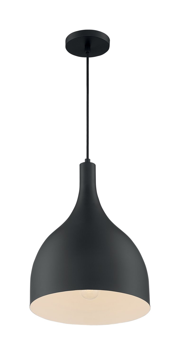Bellcap 12" Pendant in Matte Black