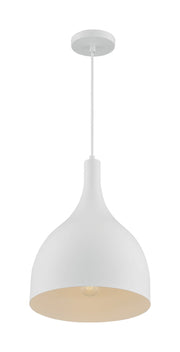 Bellcap 12" Pendant in Matte White